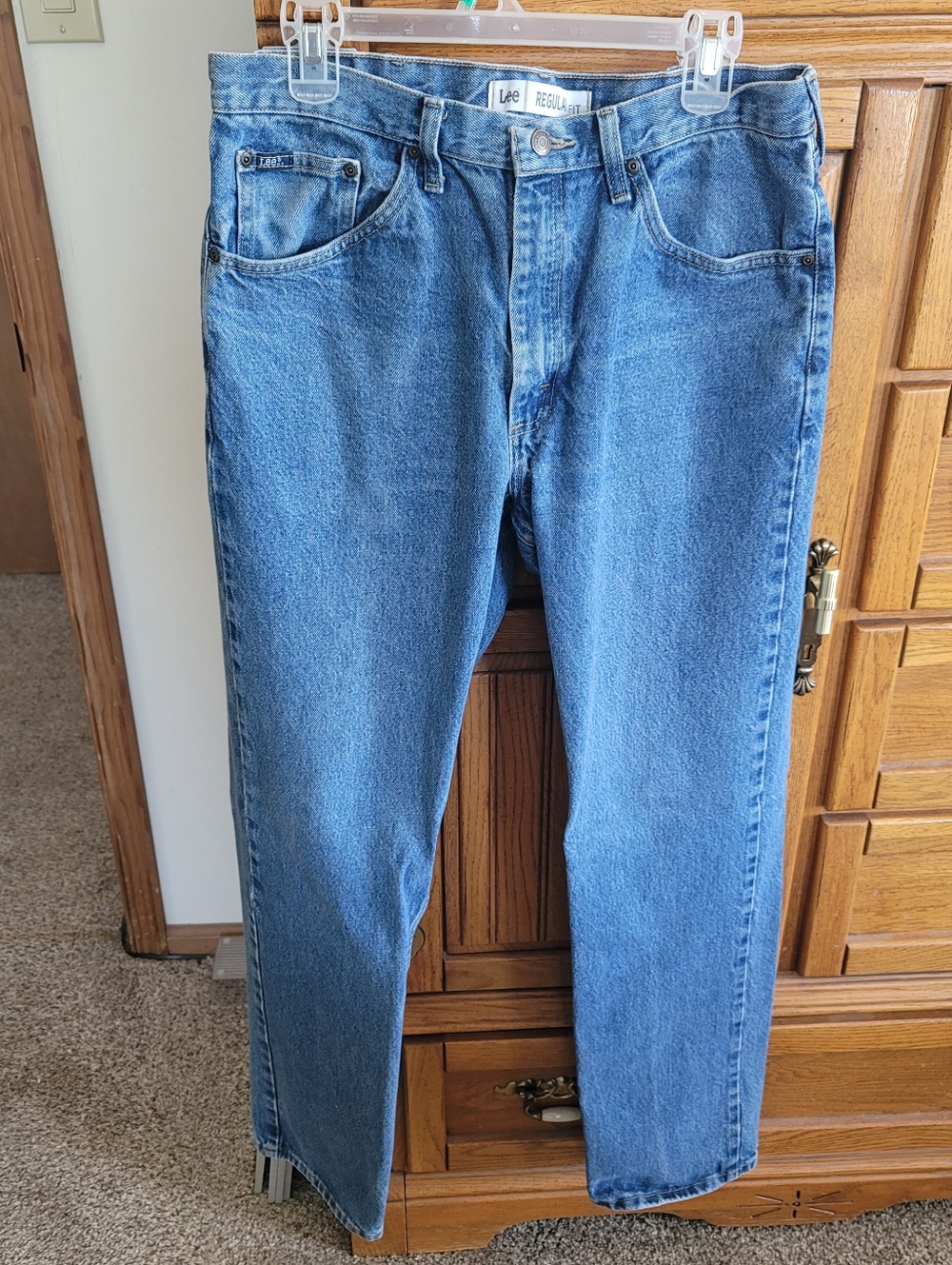Lee Men’s Relaxed Fit Jeans - Light Blue Denim 34 X 32